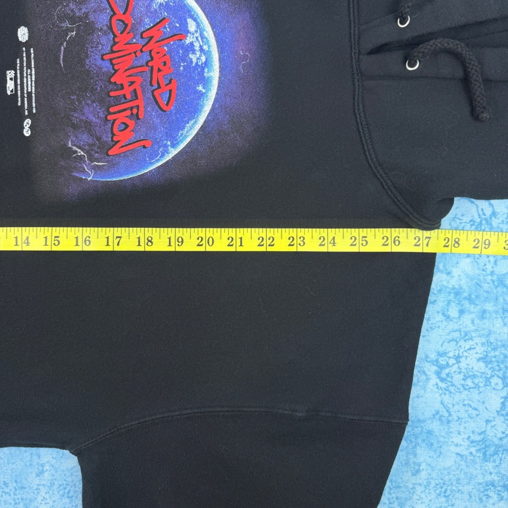 Pro Era World Domination Hoodie Mens Large Black Brooklyn Graphic Sweatshirt - Picture 12 of 13